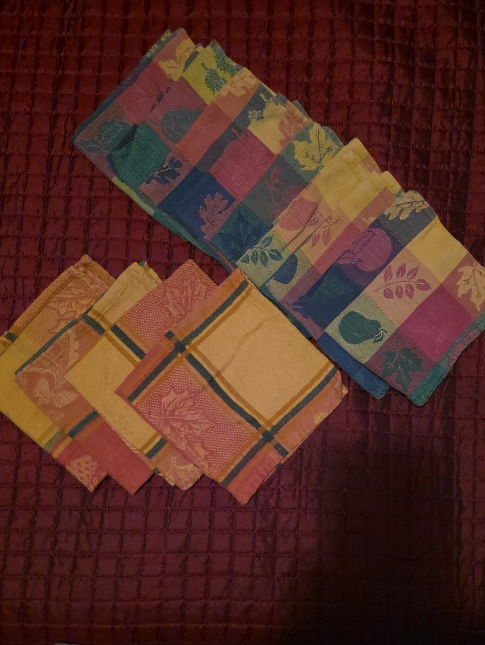 Multicolor Patterned Cotton Napkins – Home Accents